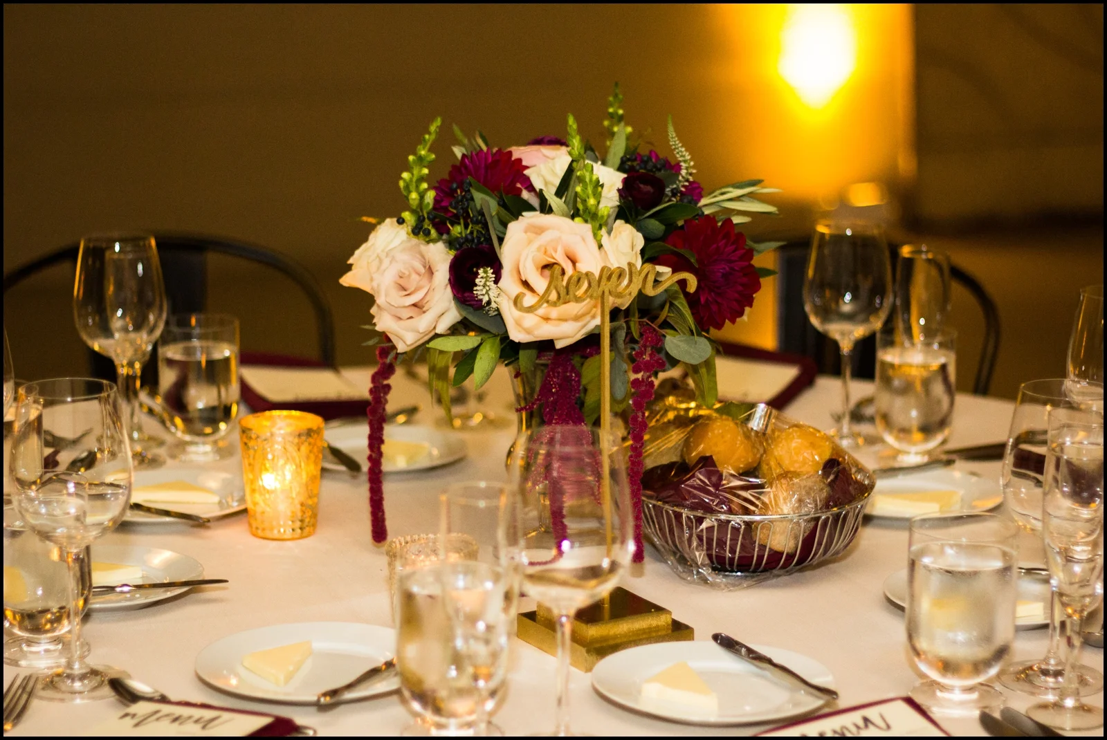 Wedding Centerpiece and table set