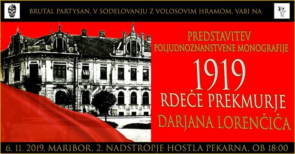 Literarni večer: predstavitev knjige 1919 Rdeče Prekmurje