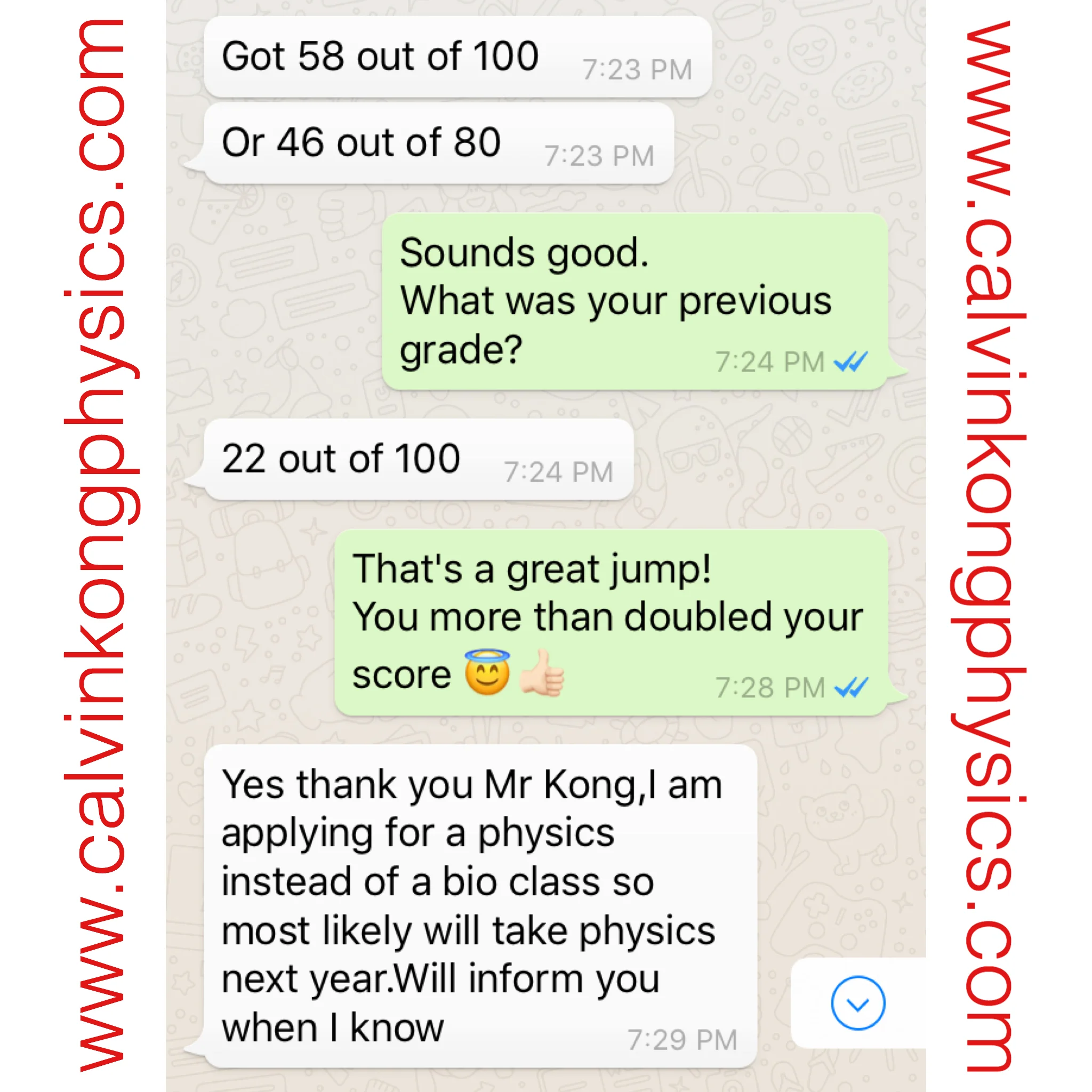 Calvin Kong Physics Tuition