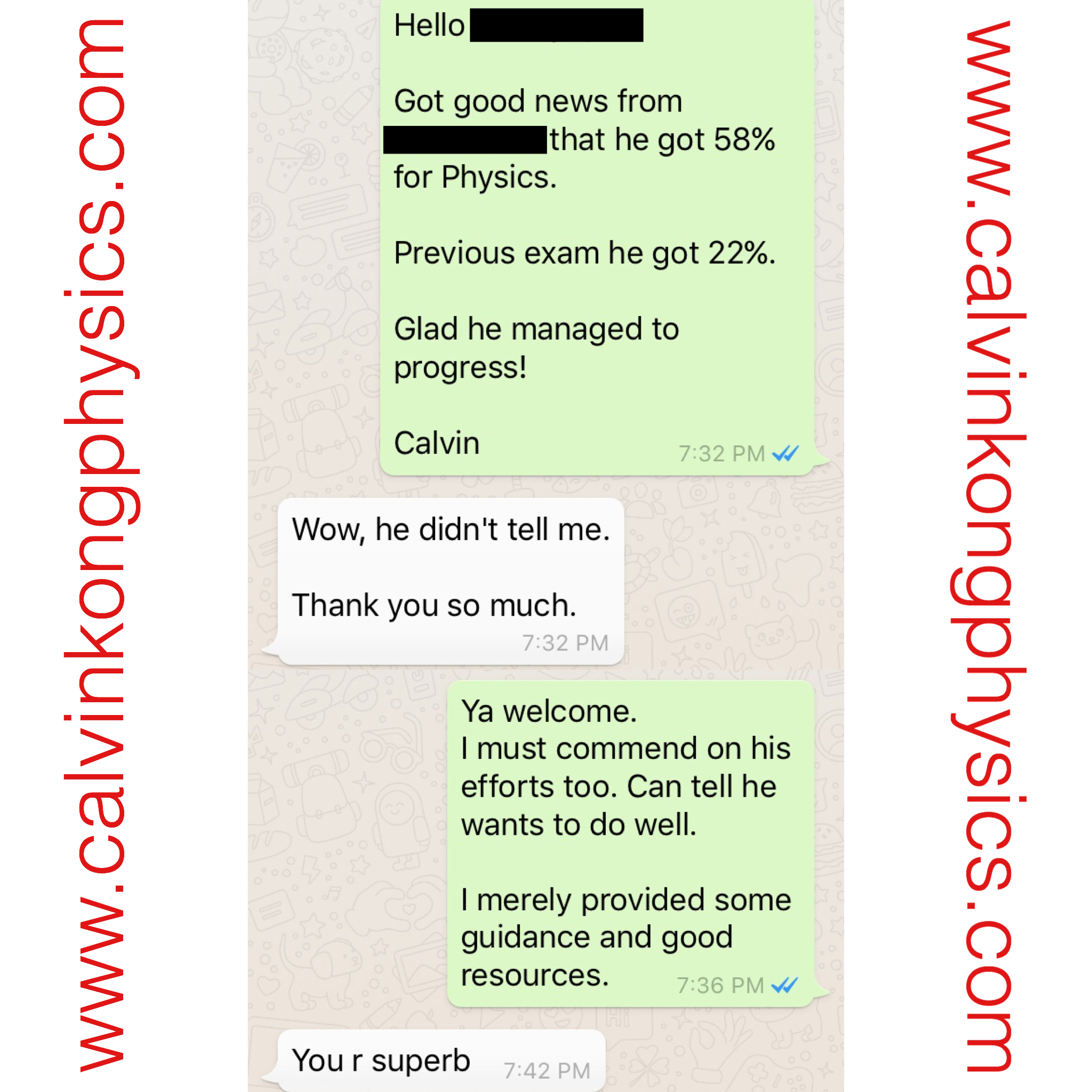 Calvin Kong Physics Tuition