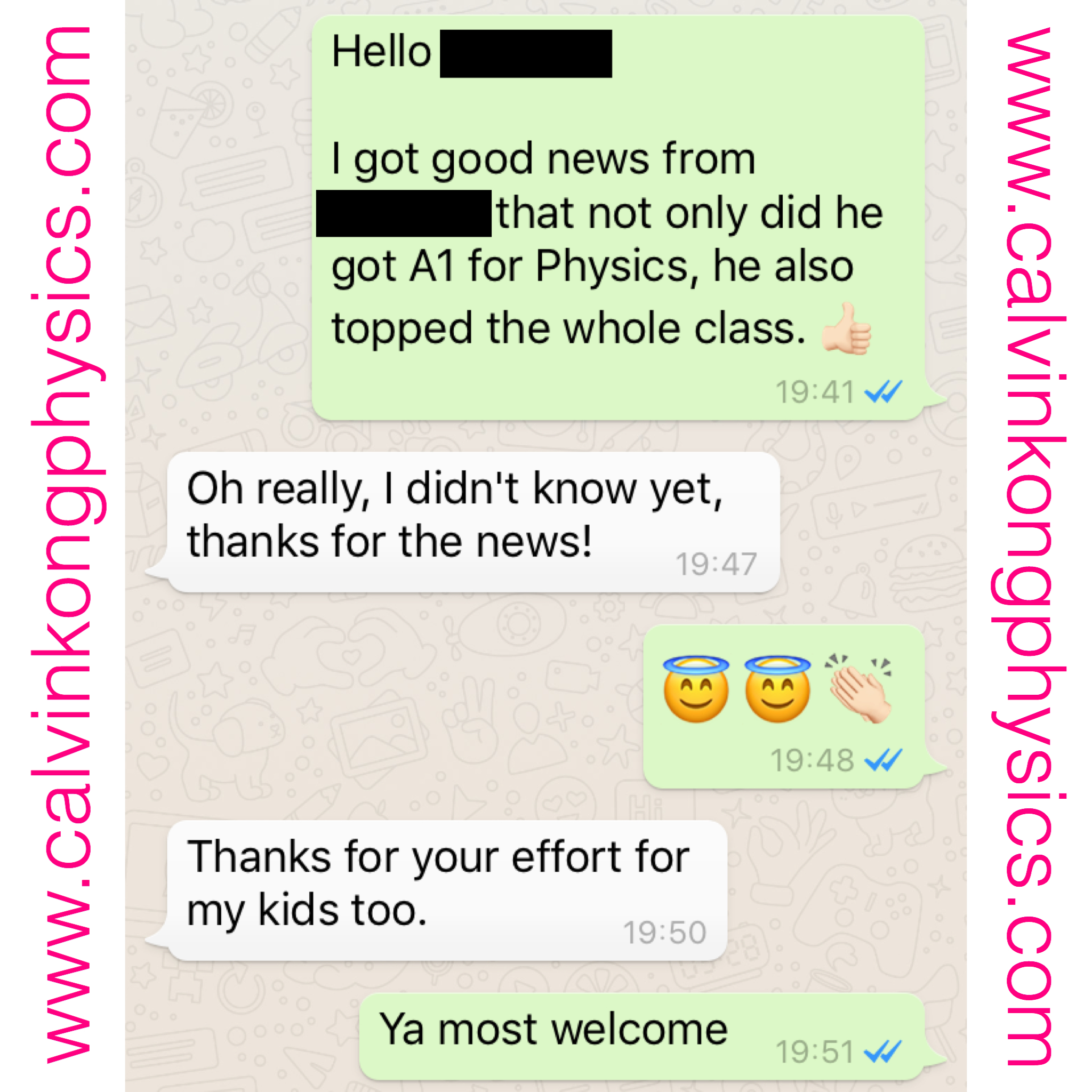 Calvin Kong Physics Tuition