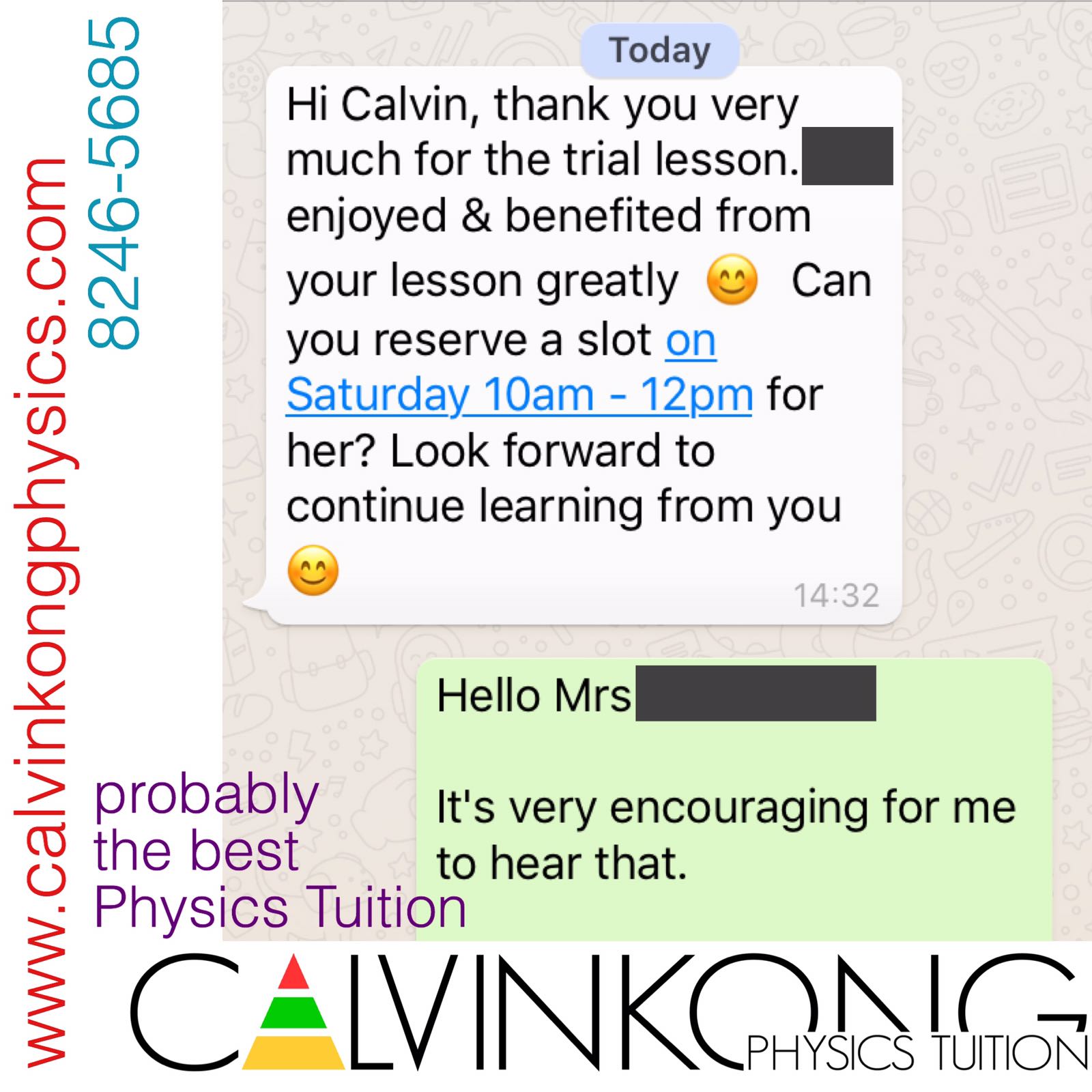Calvin Kong Physics Tuition