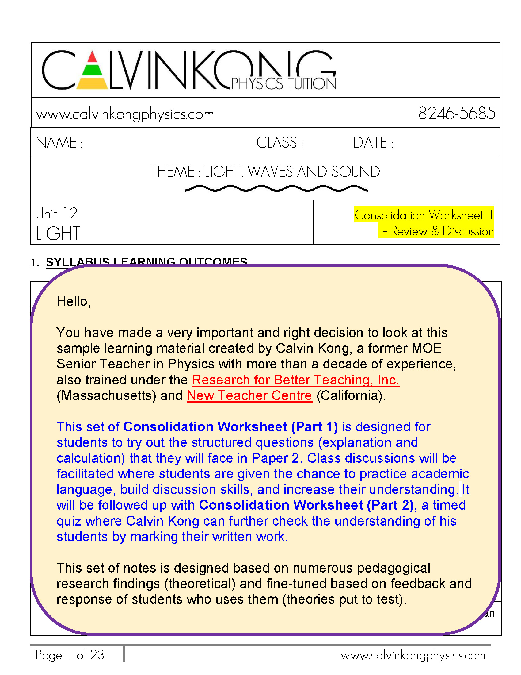 03. Unit 12 - Light  - Consolidation WS Part 1 (Review and Discussion) w Ans Sample_Page_01.jpg