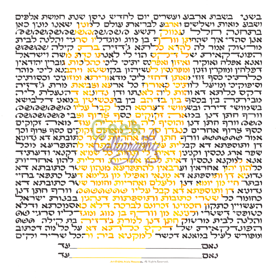Vulcan Salute Ketubah Priestly Blessing Hand Ketubah Star Trek Lieberman Clause