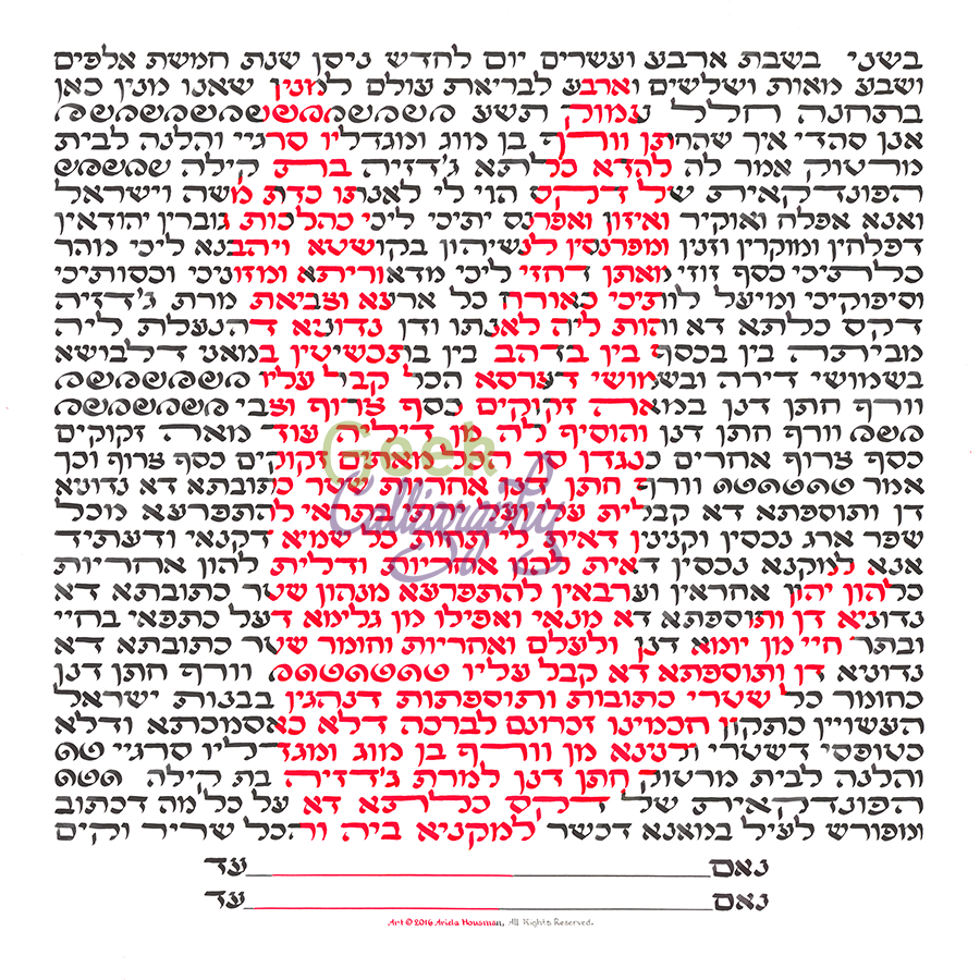 Vulcan Salute Ketubah Priestly Blessing Hand Ketubah Star Trek Lieberman Clause