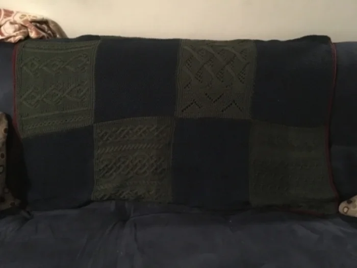 The afghan in its correct home, only 7 years too late.
