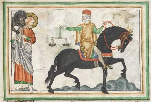 Apocalypse, c. 1260 CE, BL Add MS 35166 fol. 8r