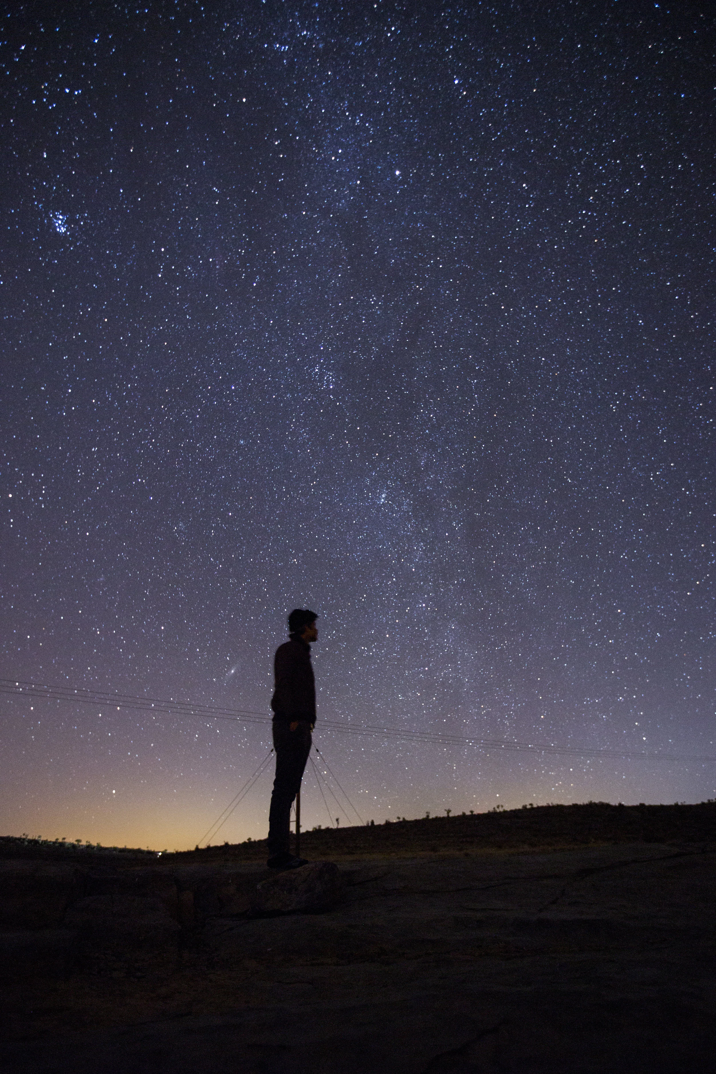  Abdulrahman Al Balushi on Jebel Shams (Mountain of the Sun), Oman's tallest mountain, in January 2017.&nbsp; 