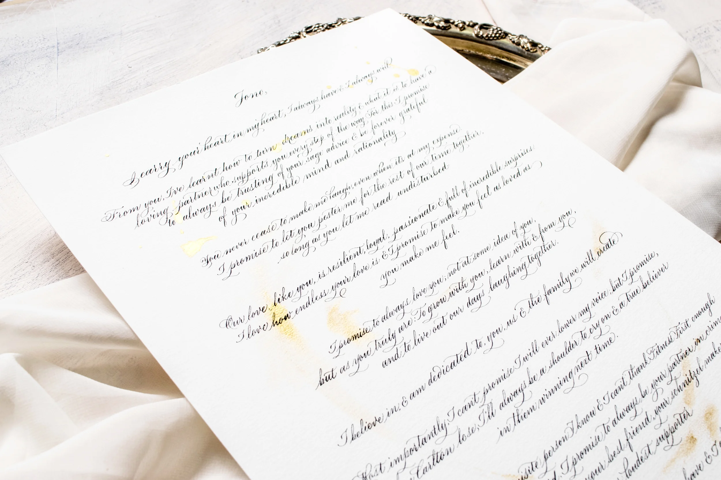 Handwritten Vows