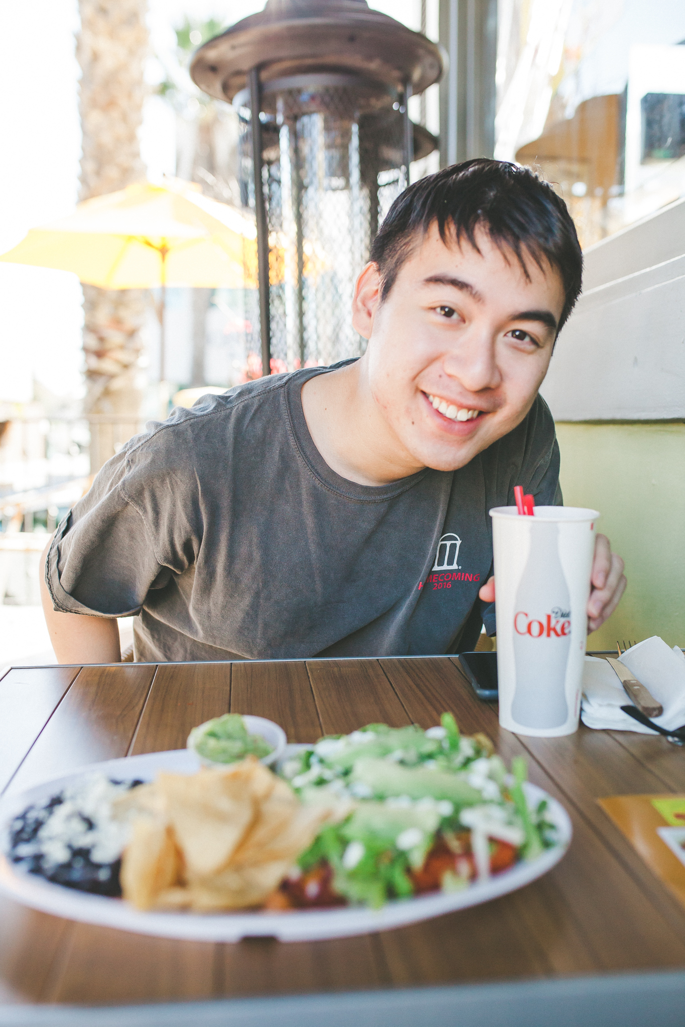 Drinking some fresh horchata. De-lish!