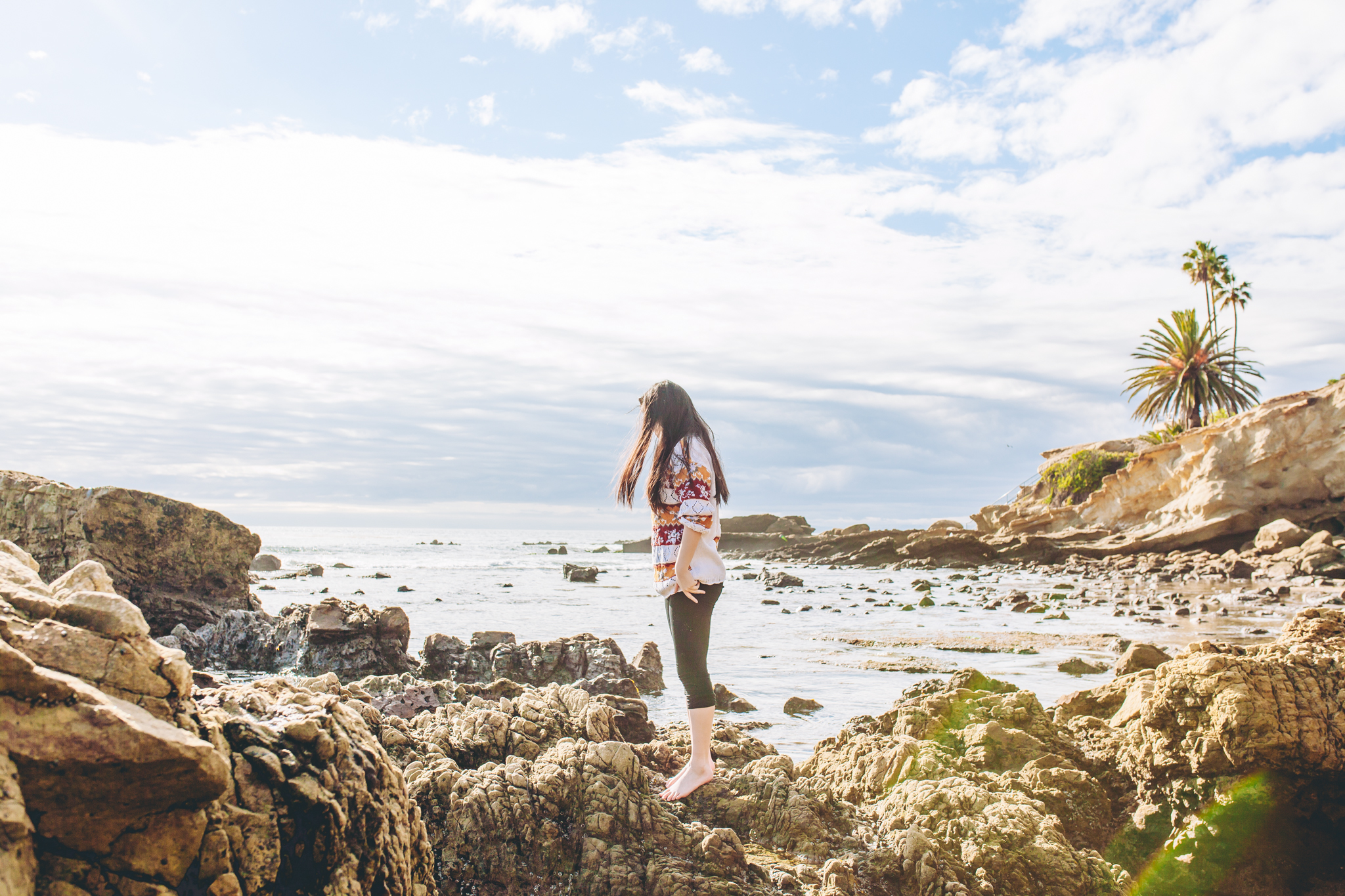 Exploring some of the rockiest cliffs around Huntington Beach. Such a breathtaking area! 