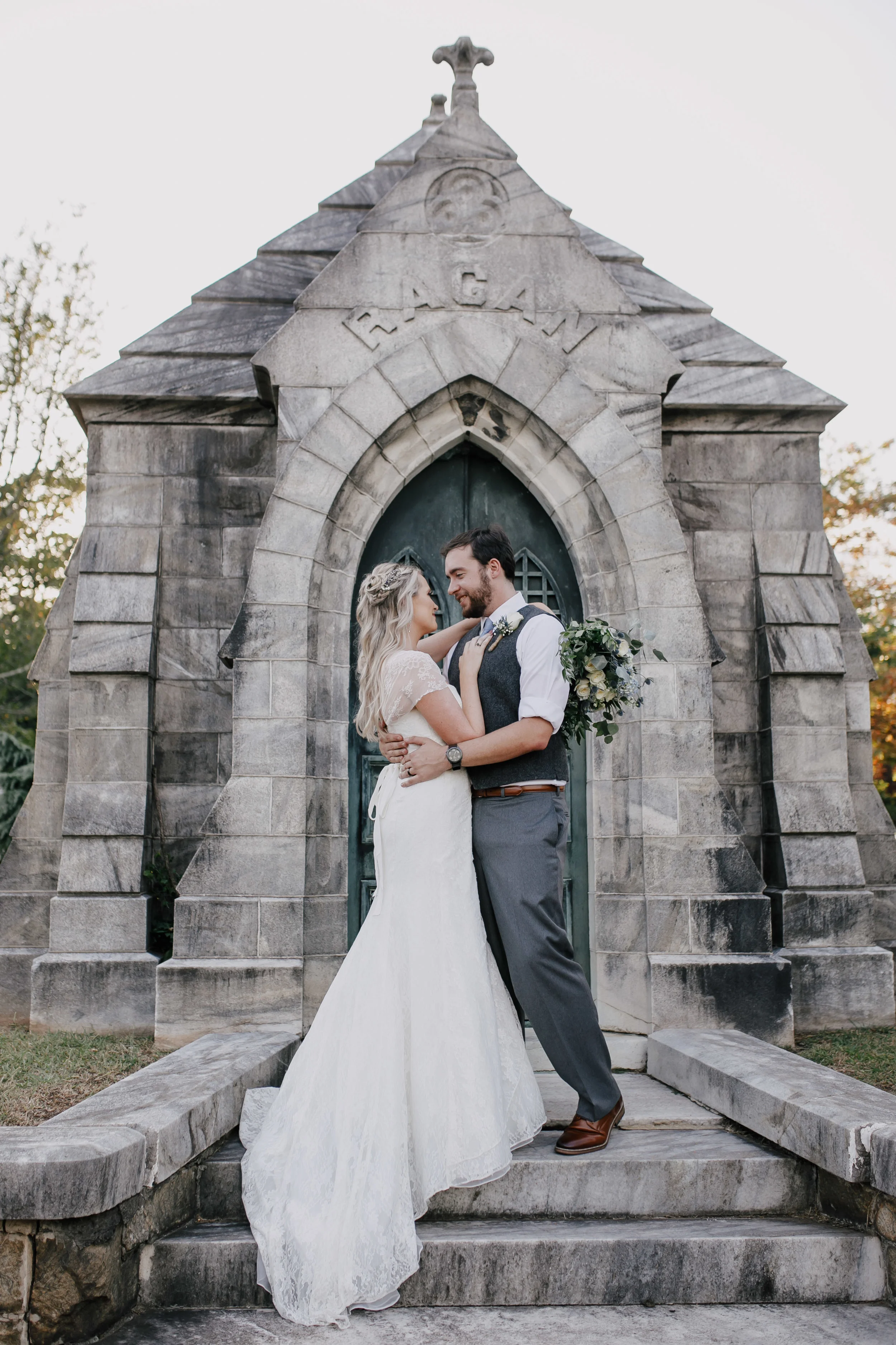 Allan &amp; Jessica (Soho Myriad Art Studio &amp; Oakland Cemetery Georgia Wedding) (Chicago and Denver Colorado luxury editorial photographer)
