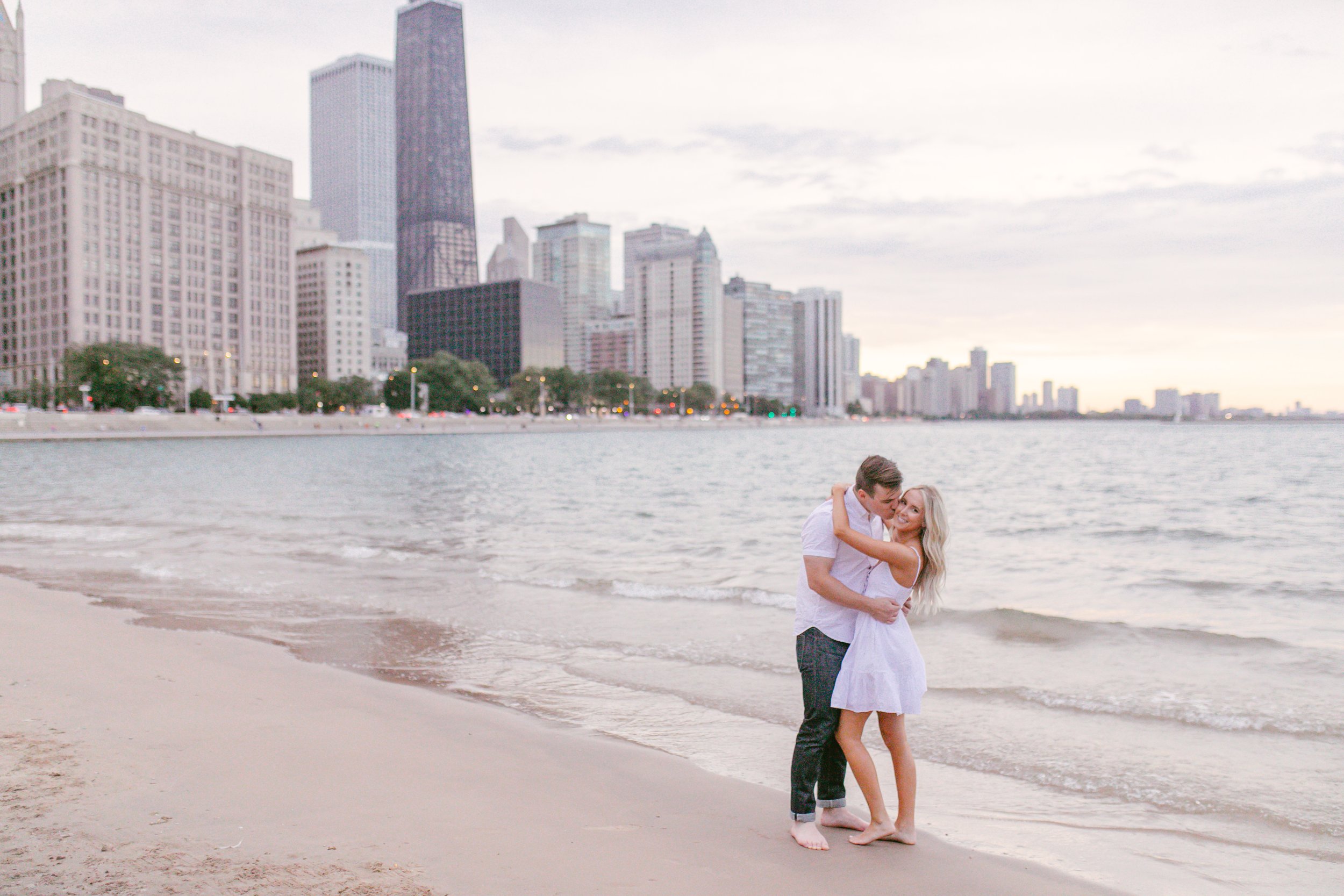 Chicago Wedding Photographer (Ohio Street Beach Engagement Shoot and Wrigley Building)-124.jpg