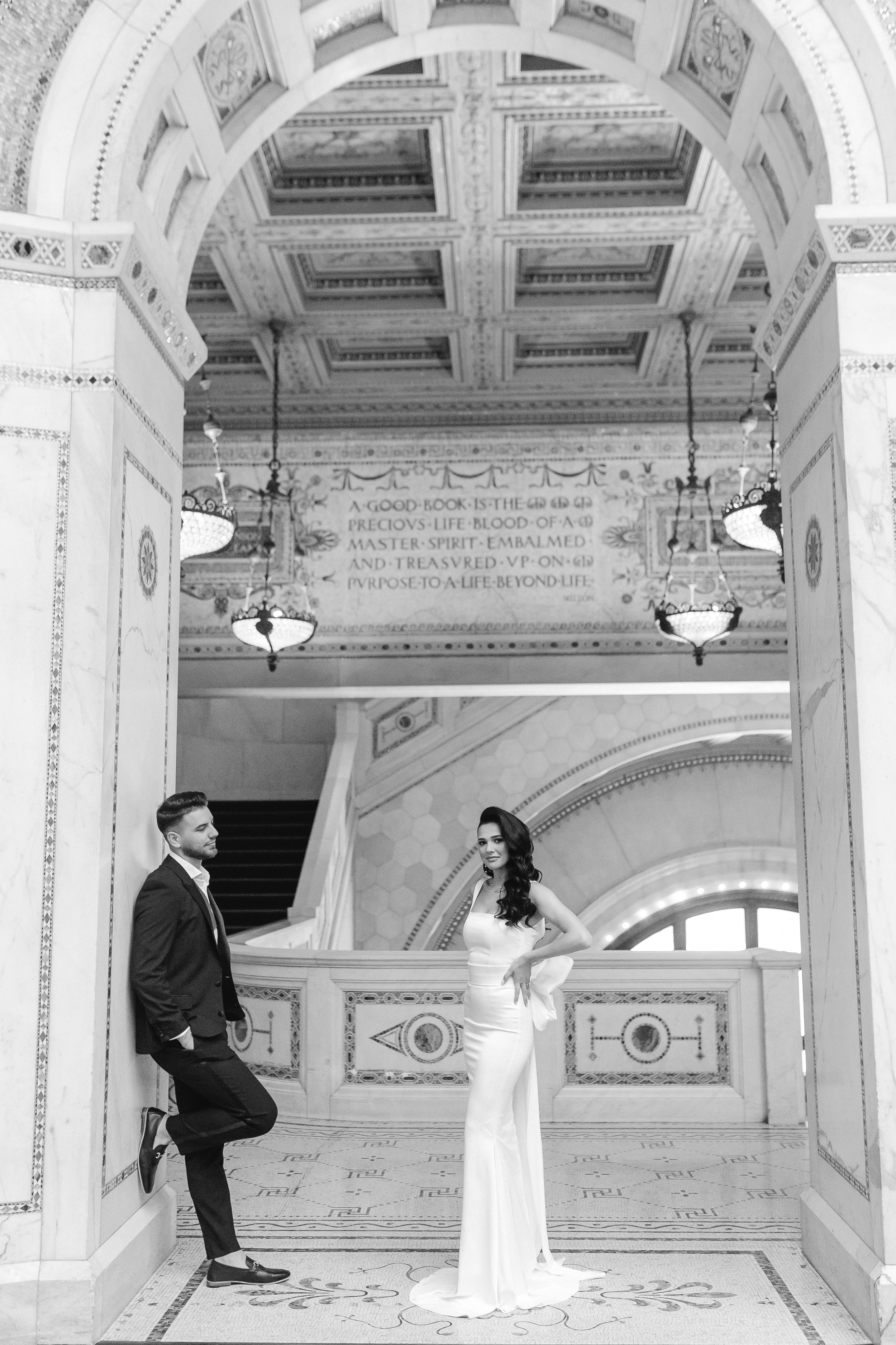 Chicago wedding photograher (Chicago cultural center engagement couples photo shoot)-81.jpg