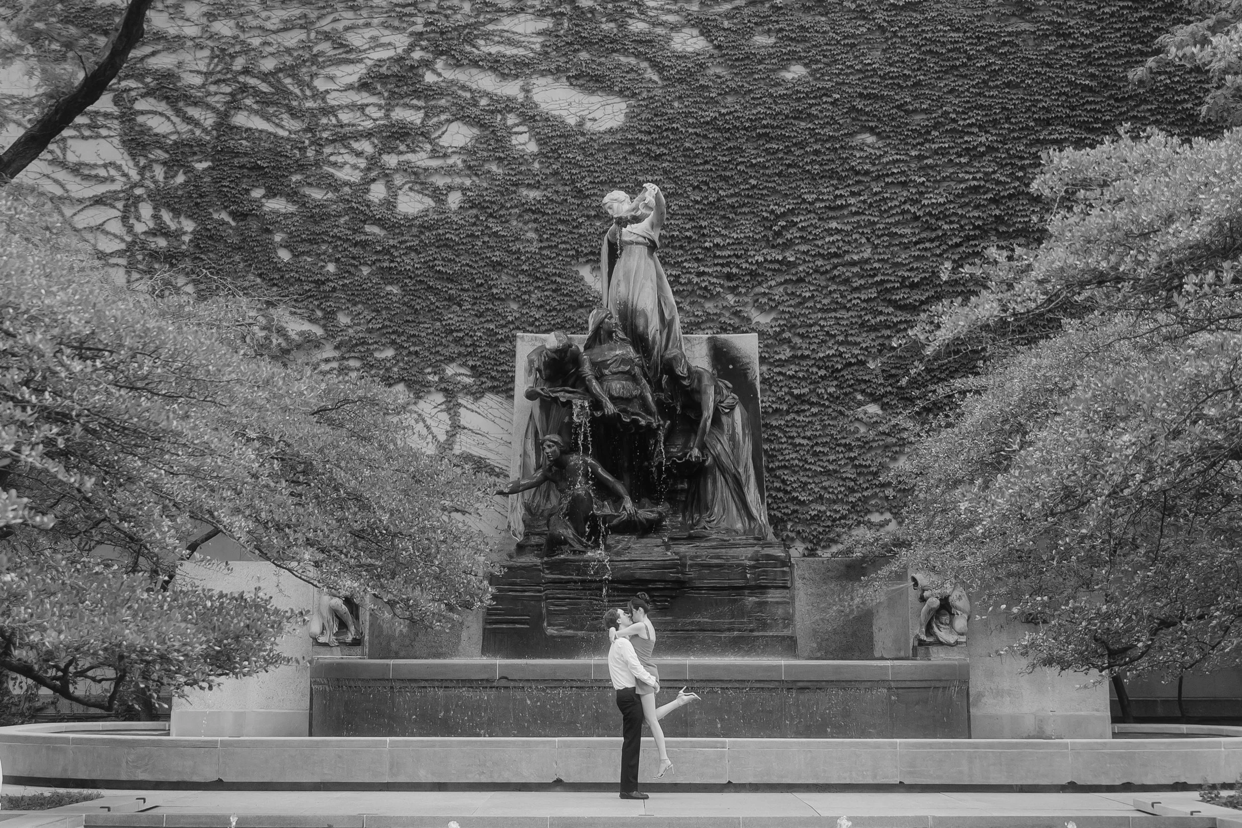 Chicago editorial wedding photographer (Art Institute of Chicago engagement garden photo shoot)-253.jpg