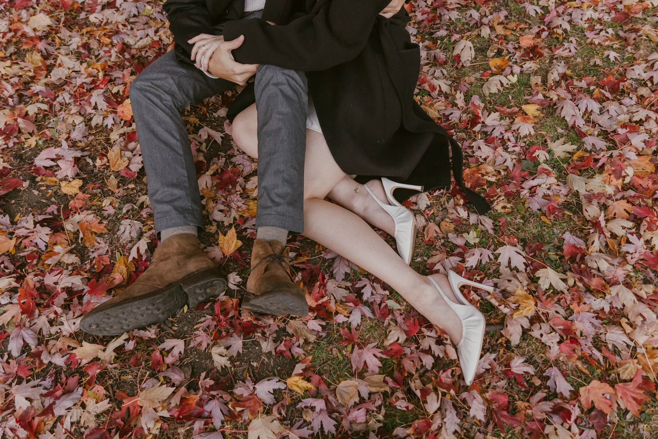 Ugne &amp; Daniel (Lincoln Park Chicago neighborhood Autumn photo shoot editorial engagement photographer)