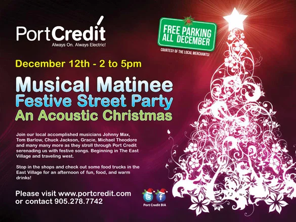 Acoustic Christmas in Port Credit!