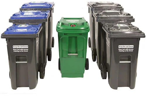 IMAGES OF NEW RECYCLING, ORGANIC AND GARBAGE BINS VIA THE REGION OF PEEL