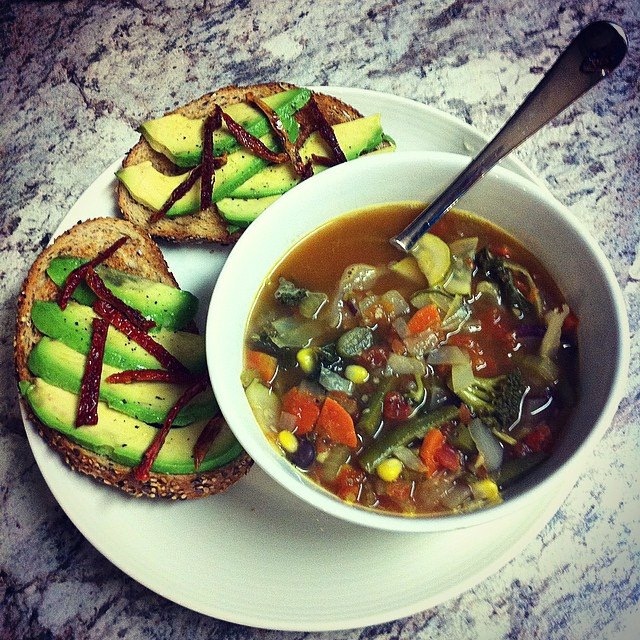 Hearty vegetable soup