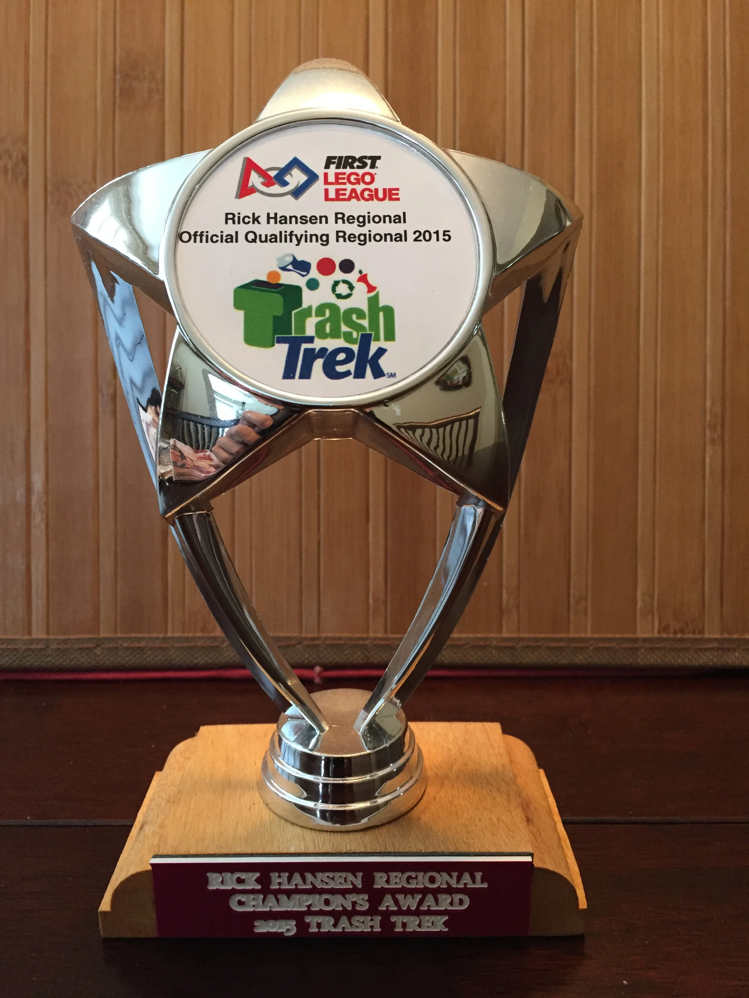 The Regional champions award awarded to the Mississauga Master Builder team