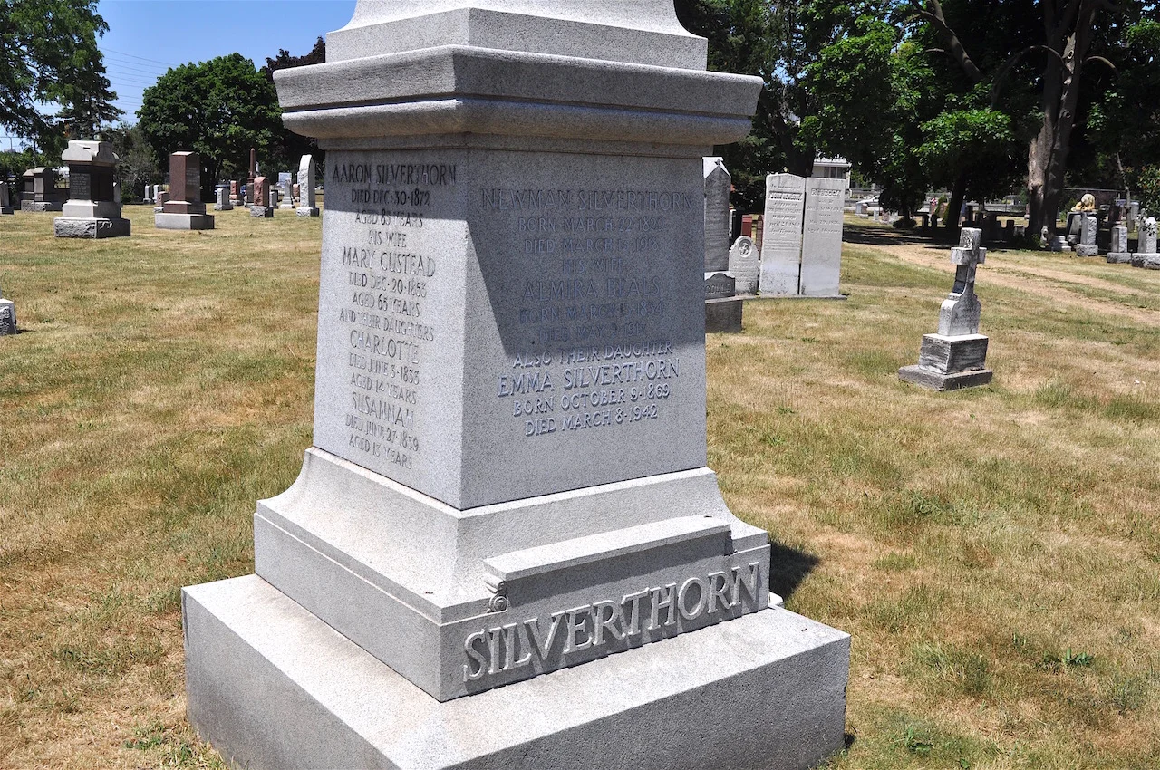 A memorial for many of the decendants of Joseph and Jane Silverthorn located in the Dixie Union Cemetery.