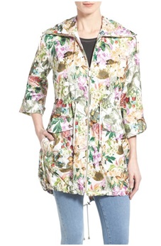 Eliza J. ‘Cire’ Print Chintz Anorak, $198.19
