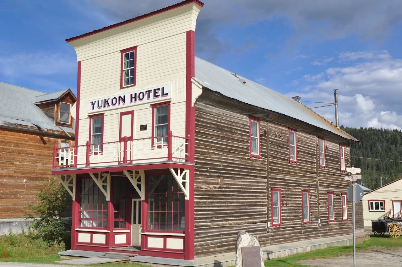 The original Yukon Hotel restored to its original glory.