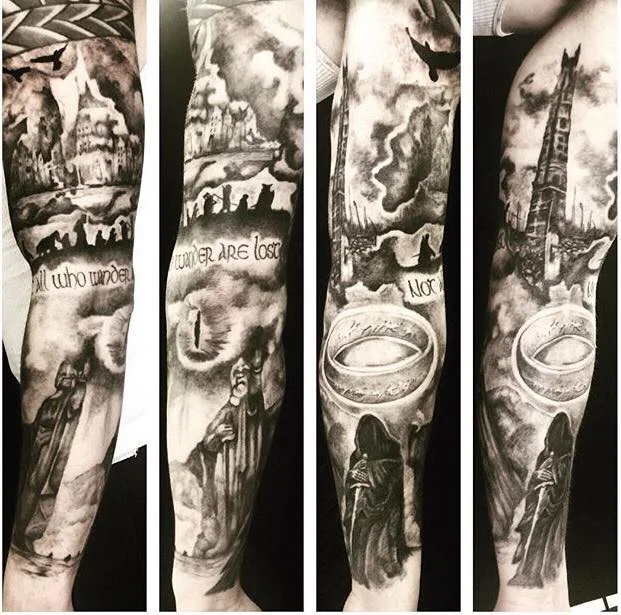 Ian's tattoos....we hear he may get a Modern Mississauga logo next.