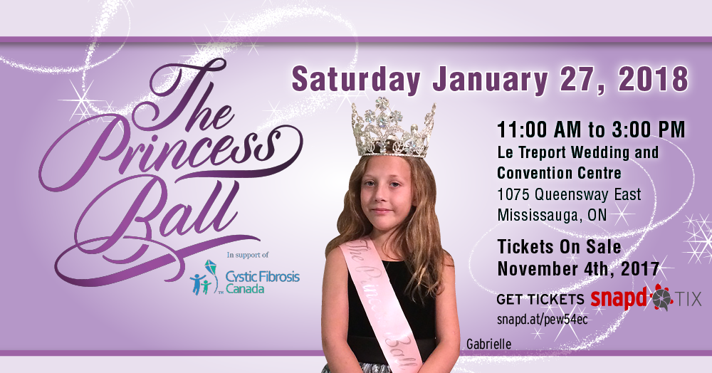 Learn about the Princess Ball in support of Cystic Fibrosis Canada