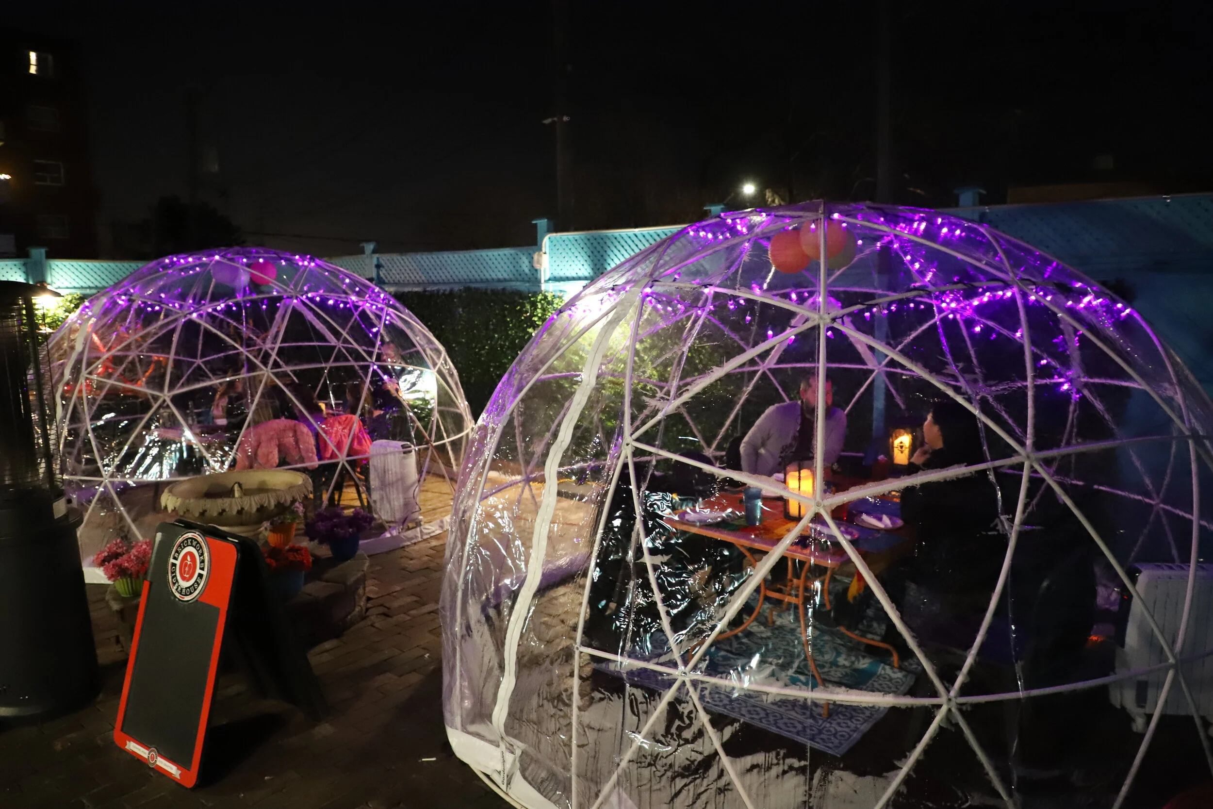 Dine outdoors this winter in an "igloo" at Mississauga's El Mariachi Tacos and Churros