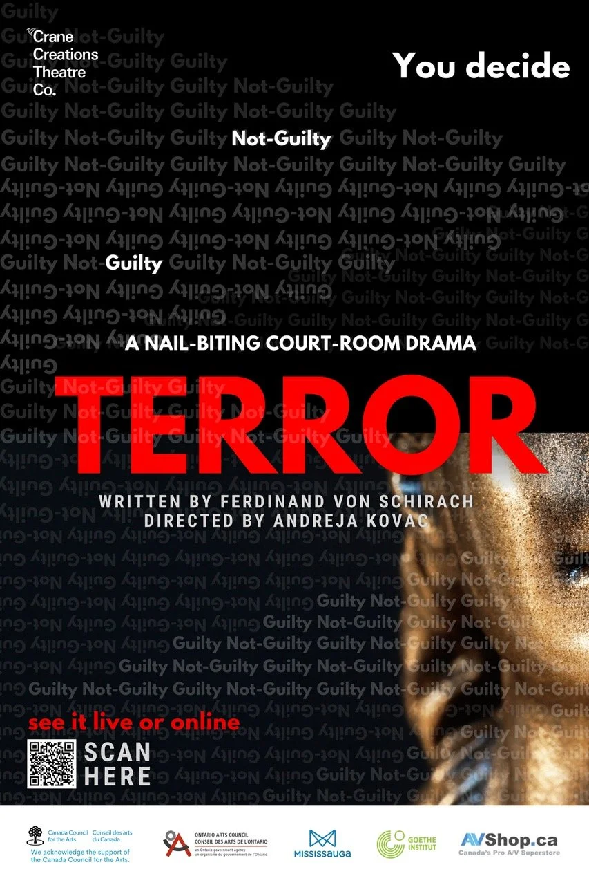 Mississauga's Crane Creations Theatre Company presents international hit play "Terror"