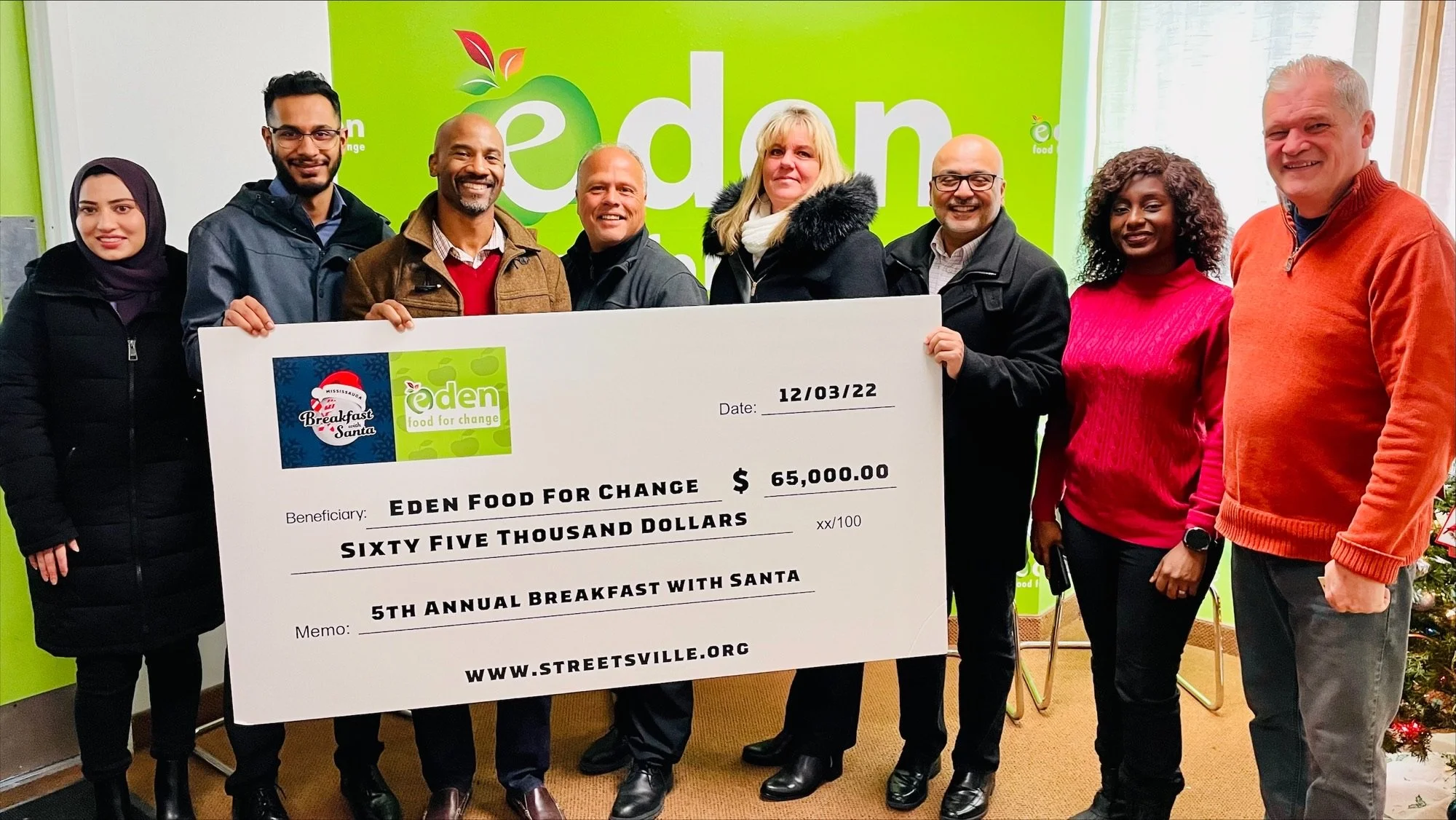 The 2022 "Breakfast With Santa" fundraiser in Mississauga yields their largest donation ever