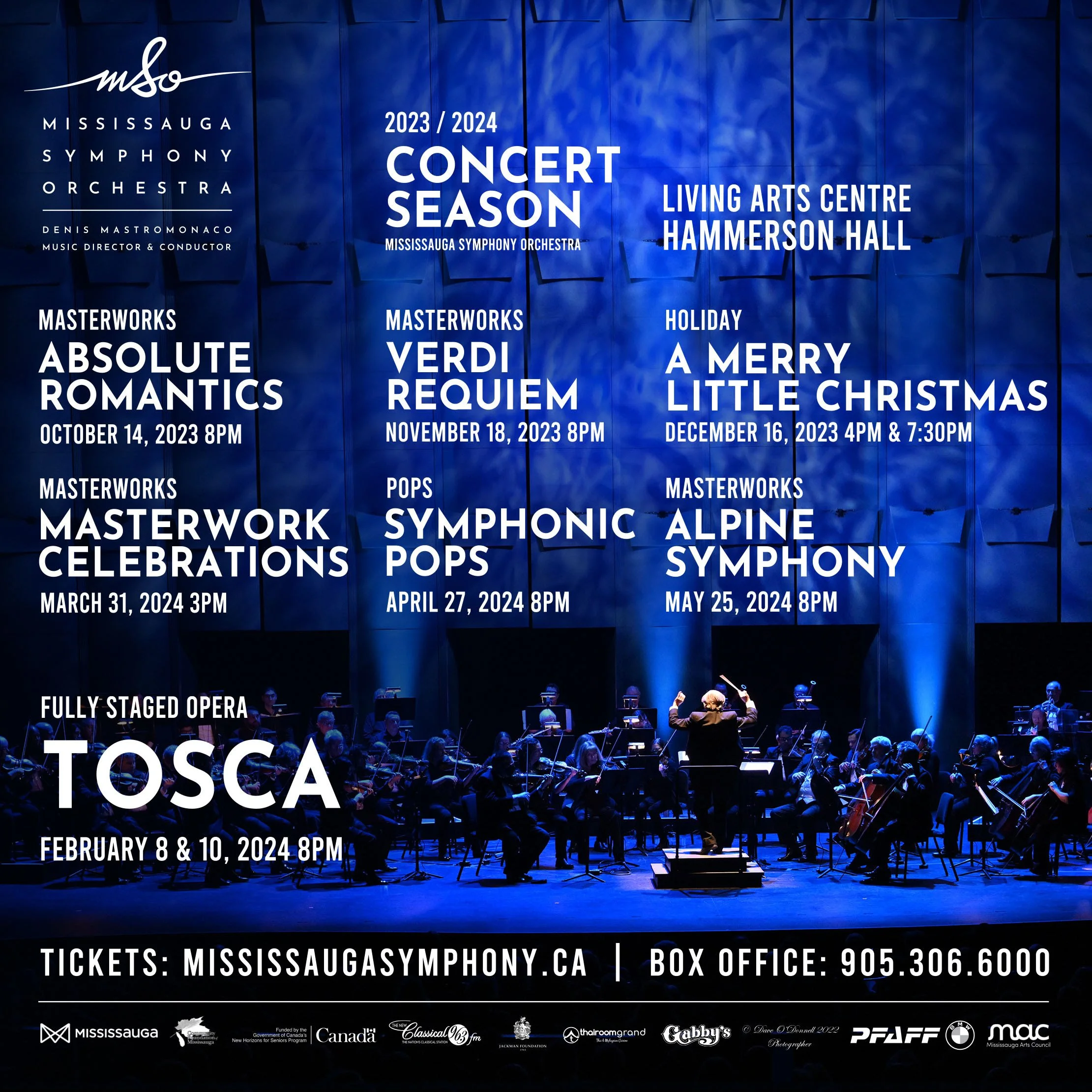 The Mississauga Symphony Orchestra Announces Their 2023/2024 Performance Schedule