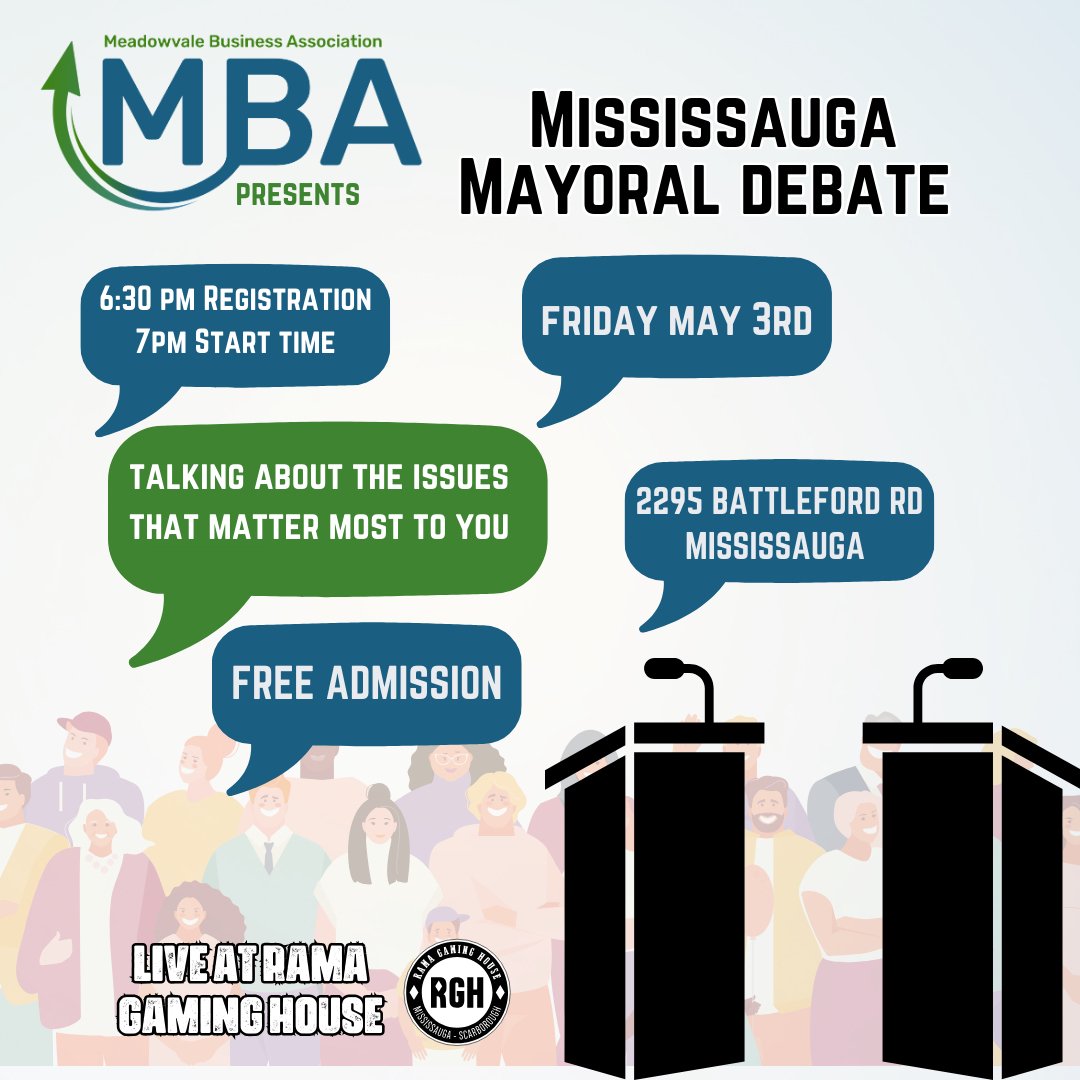 Learn About the First 2024 Mississauga Mayoral Debate Happening Friday, May 3