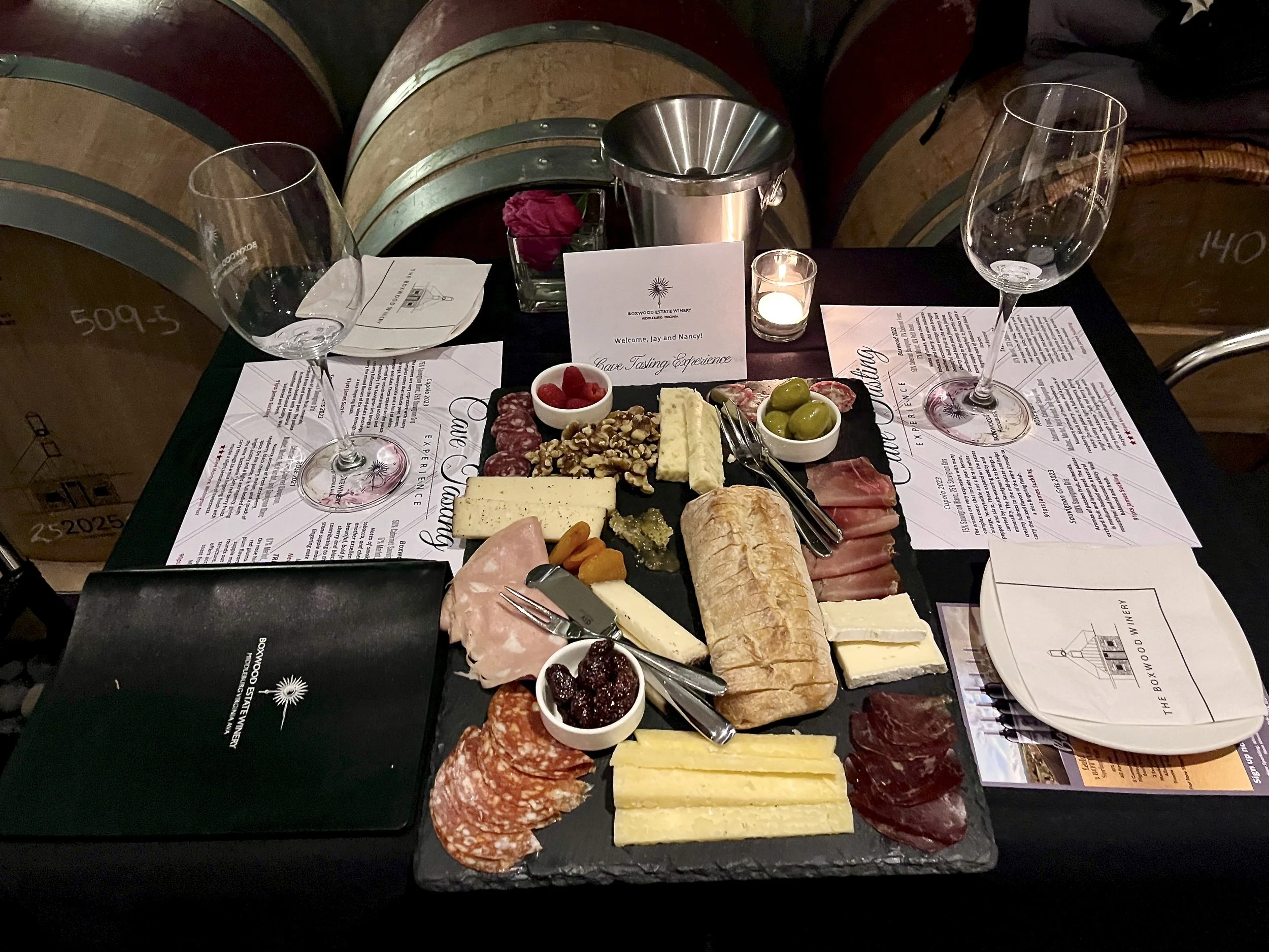 Boxwood Winery Modern Traveller  Wine Tasting Experience Cave Room.JPG