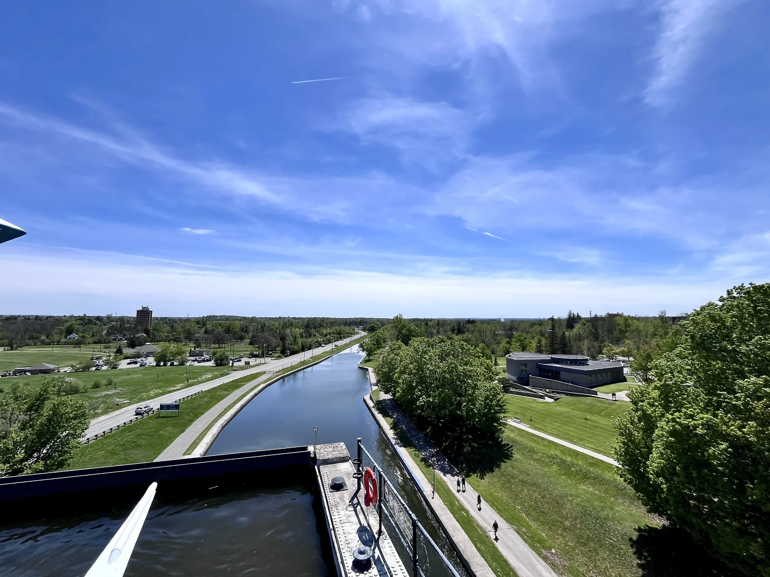 The view from the top of Lock 21 in Peterborough, Ontario.JPG