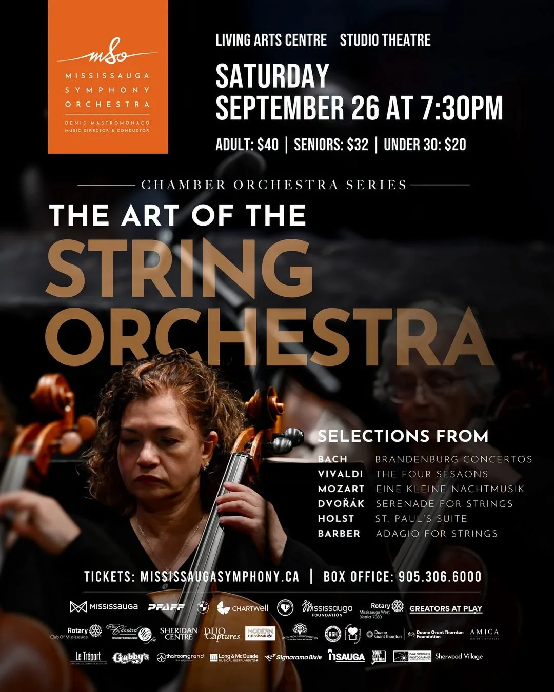 The Mississauga Symphony Orchestra Launches New Chamber Orchestra Series