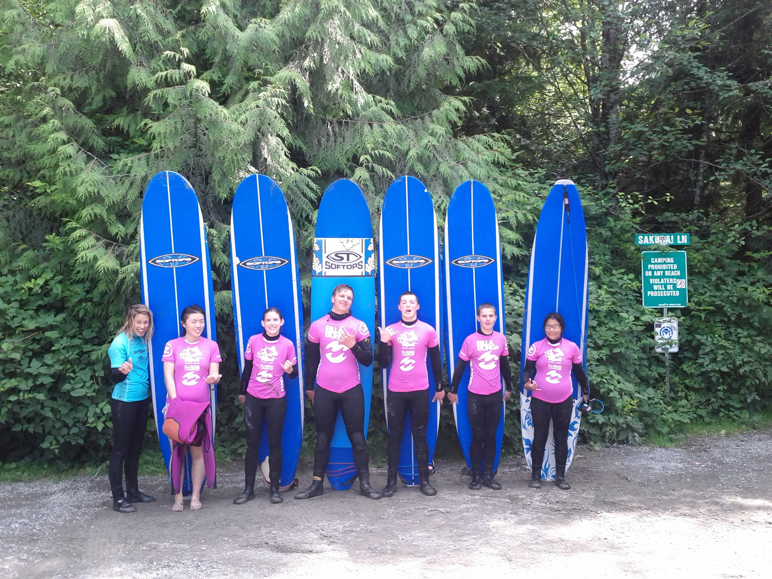 Surfing in Tofino