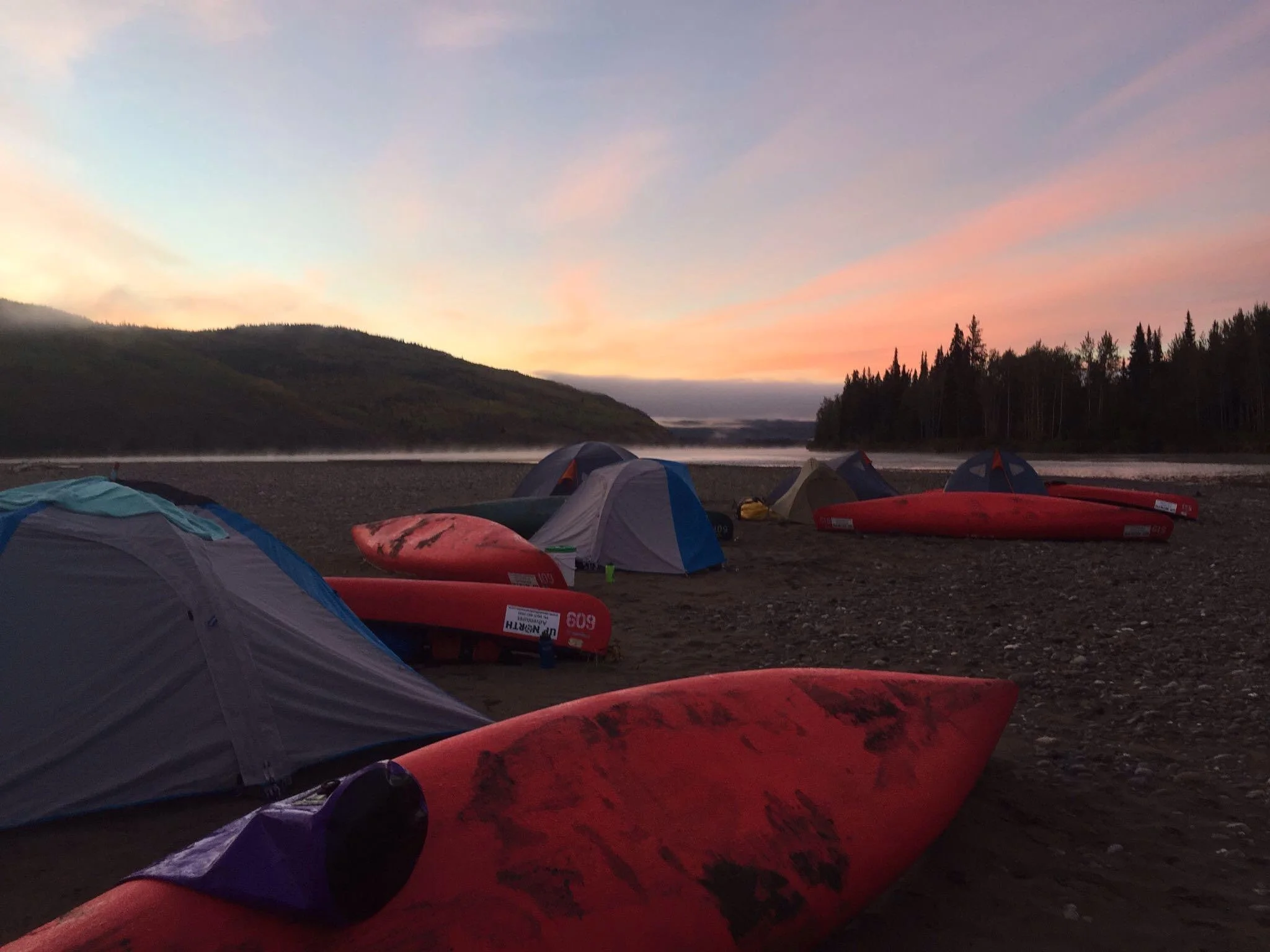 Camping on the Yukon River