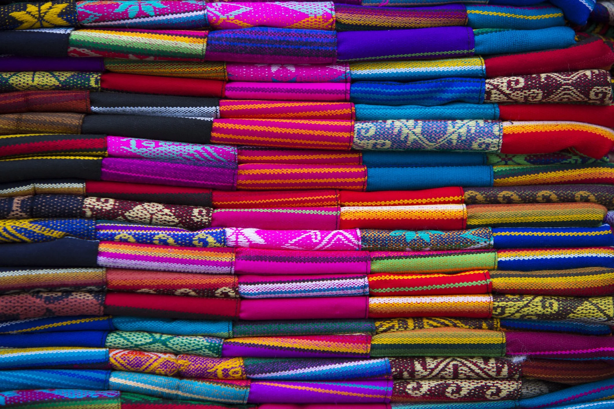 Visiting Ecuadorian markets and blankets