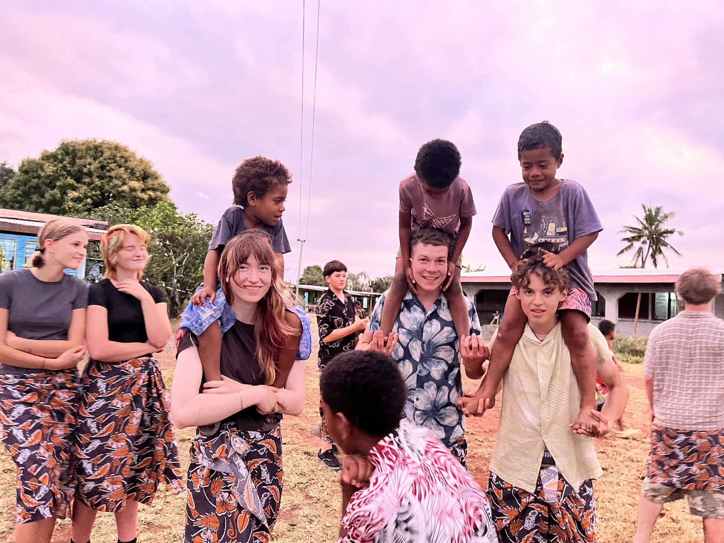 teens connecting with Fijian communities