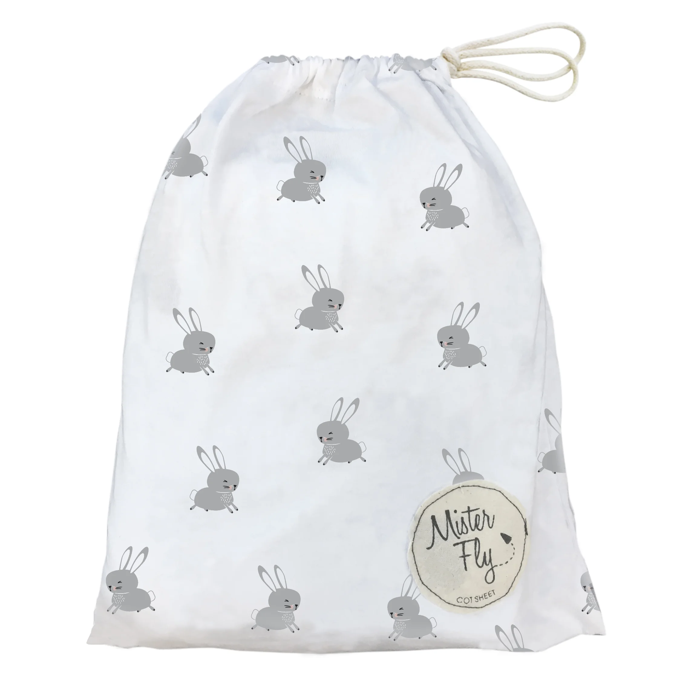 Mister Fly Hopping Bunny Cot Sheet MFLY303.jpg