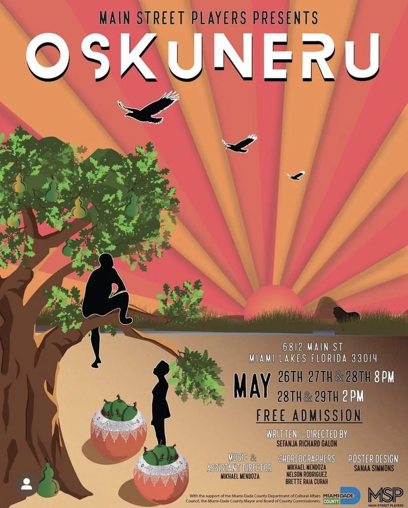  Show poster for  Oskuneru  by Sefanja Galon. 