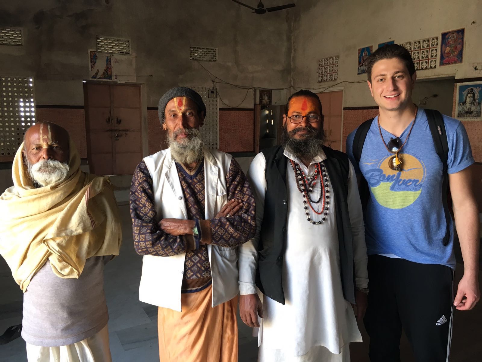 With the Holy Men in India
