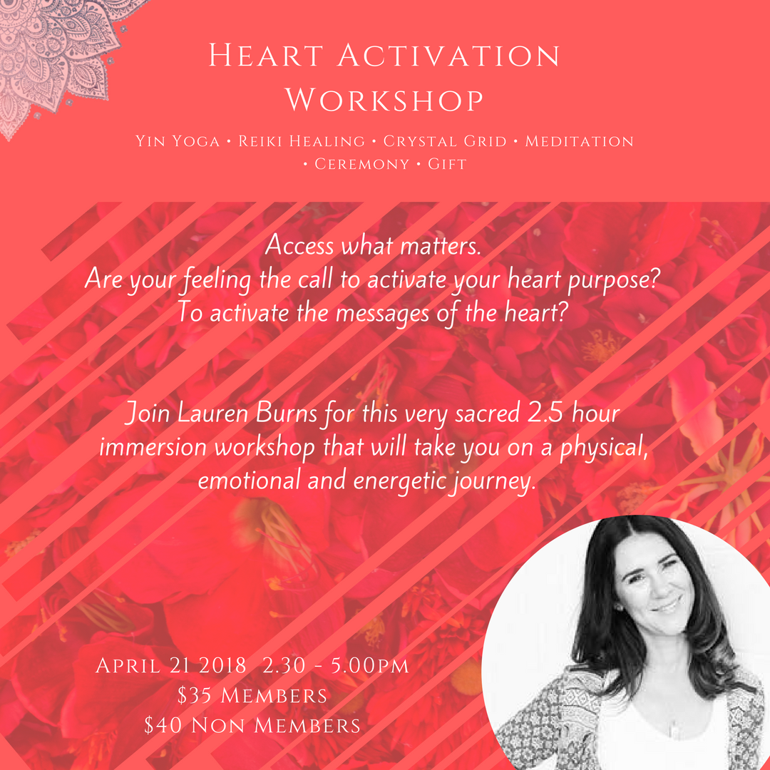 Heart Activation Workshop - With Lauren Burns