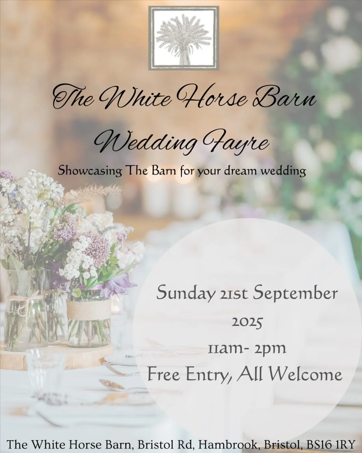 Join us at The White Horse, Hambrook, Bristol, this Sunday 21st September. 

We love to supply games for this beautiful and personal venue, so come down, take a look around and say hi. Open to everyone from 11am to 2pm. 

❤️💍❤️