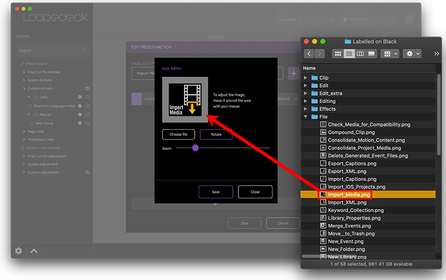 FCP X Shortcut Icons Loupedeck — sideshowfx