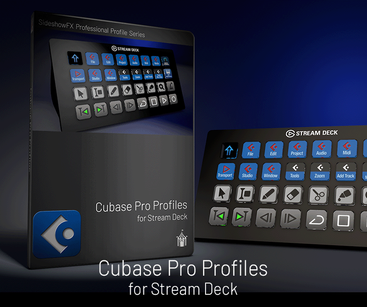 Cubase Pro Profiles for Stream Deck  — sideshowfx