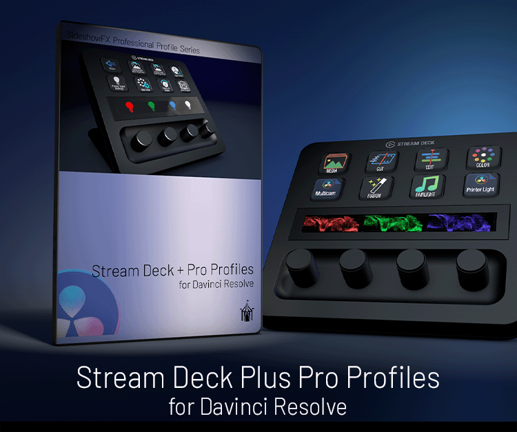 Stream Deck Plus Pro Profiles V2.1 for Davinci Resolve — sideshowfx