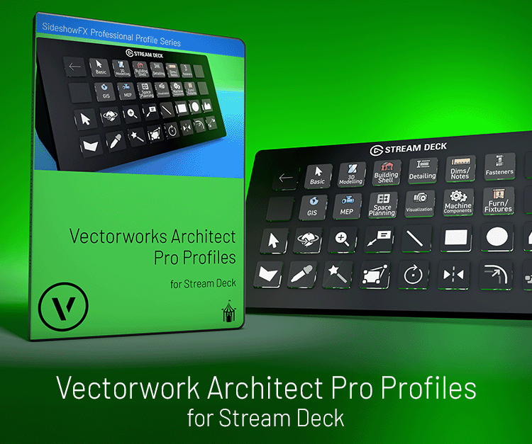 Vectorworks Architect Pro Stream Deck — sideshowfx